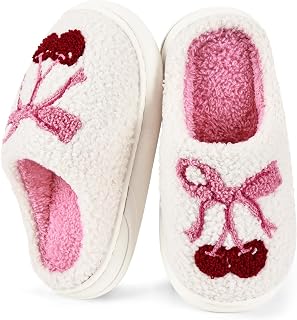 IceUnicorn Kids Slippers Boys Girls Warm Soft Plush Memory Foam House Slippers Big Little Kids Non-Slip Winter Home Shoes for Indoor Outdoor