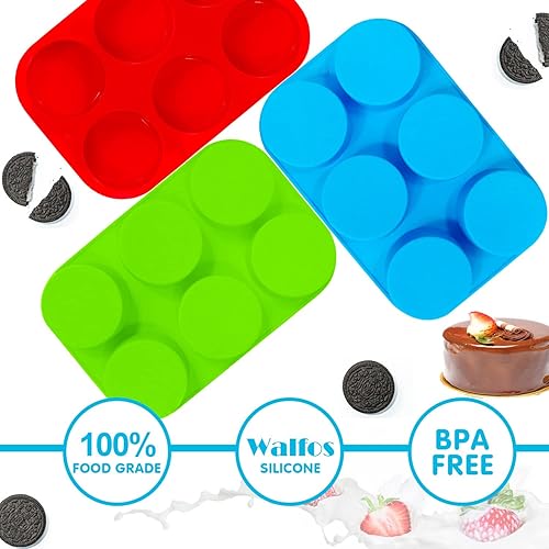 Miniatura 72 de Walfos Molde de silicona para letras y números de chocolate, molde antiadherente para chocolate, hecho de silicona de grado alimenticio, sin BPA, 2