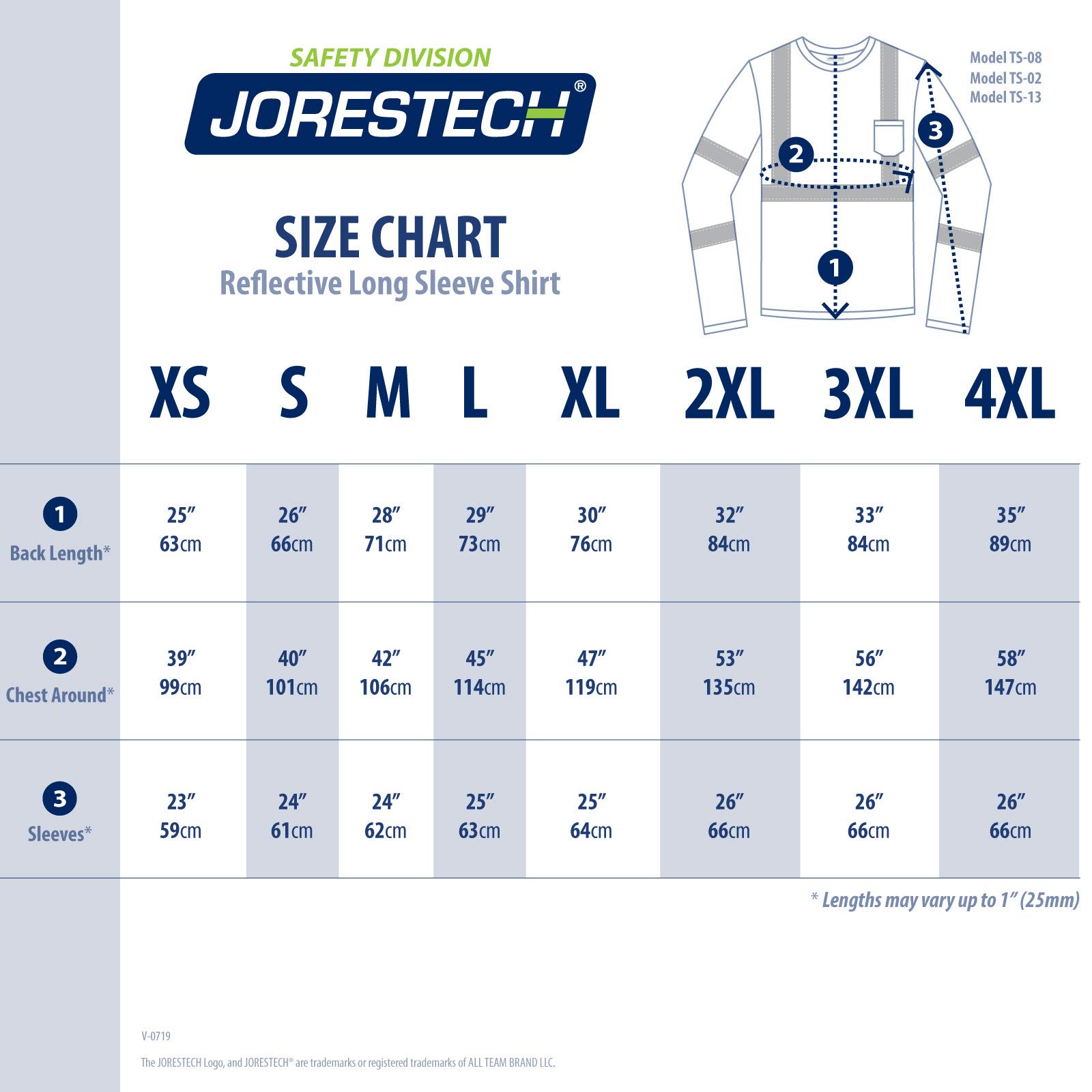 JORESTECH - Camicia di sicurezza riflettente ad alta visibilità, manica lunga gialla con tasca frontale ANSI classe 3 tipo R