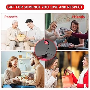 WTINTELL Red Light Therapy for Face, 40 LEDs 660nm LED Red Light Therapy Light with Clip, Suitable for Home Skin Care and Relieving Chronic Pain.