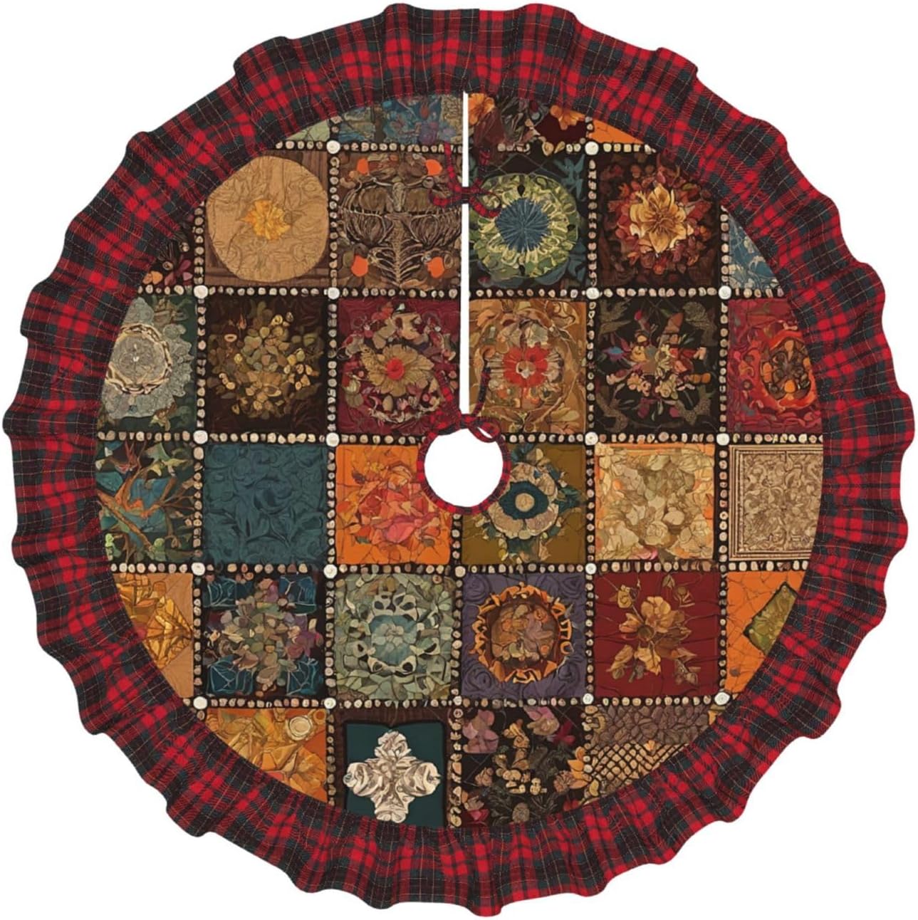 Weihnachtsbaumrock Jute Design - Doppellagiger Baumrock Für Festliche Dekoration