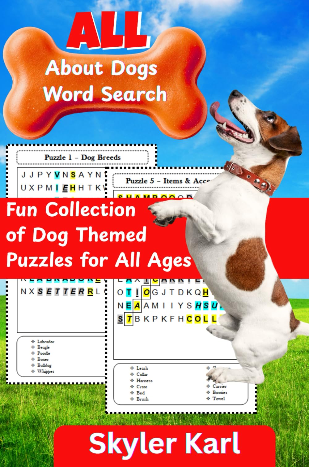 All About Dogs Word Search: Fun Collection of Dog Themed Puzzles for All Ages