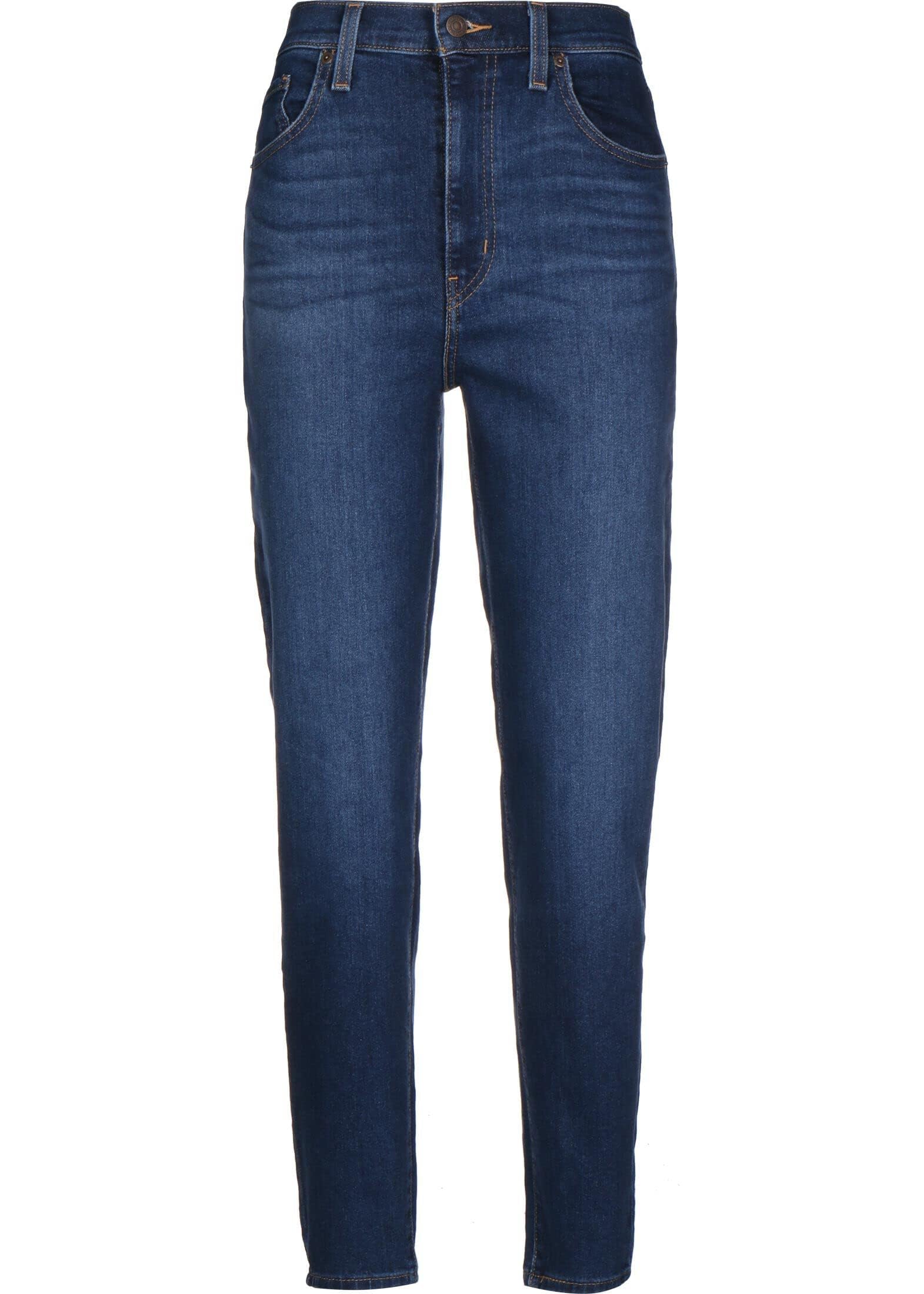 Yüksek Bel Tapered Fit Jean Pants Kadın