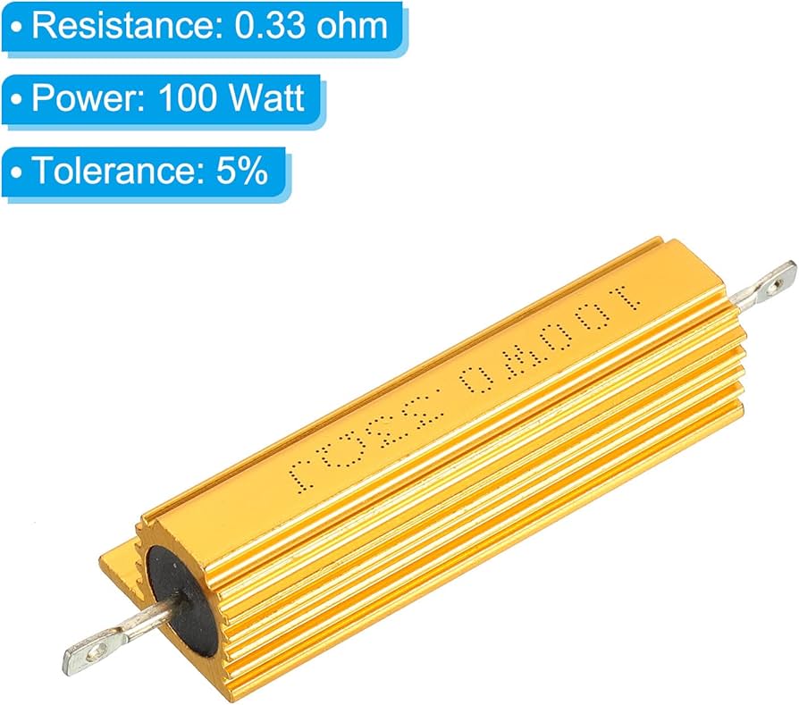 Leistungswiderstand 100 Watt 100W Aluminium Widerstand Drahtgewickelt 0,1-1000 Ohm - Robustes Leistungswiderstand Für Elektronikprojekte Ersatz Für Heizung/Dummy Load Leistungswiderstand 100 Watt 100W Aluminium Widerstand Drahtgewickelt 0,1-1000 Ohm - Robustes Leistungswiderstand Für Elektronikprojekte Ersatz Für Heizung/Dummy Load