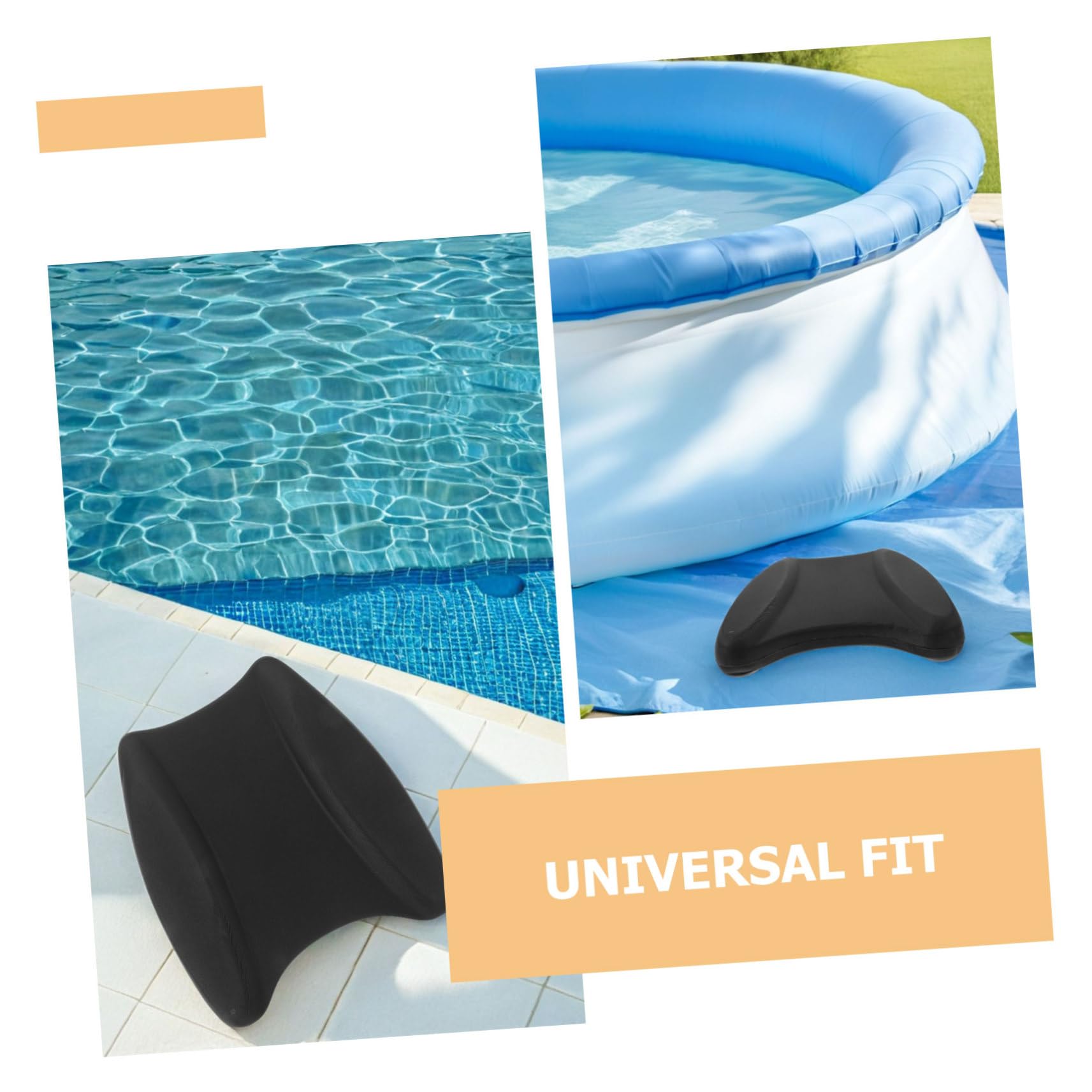 Tabla de Natación Eva Negra, 2 Piezas, Entrenamiento para Niños y Adultos | Ligera y Portátil, Flotación Fiable, Mejora Técnica, Uso en Piscina y Espacios Públicos