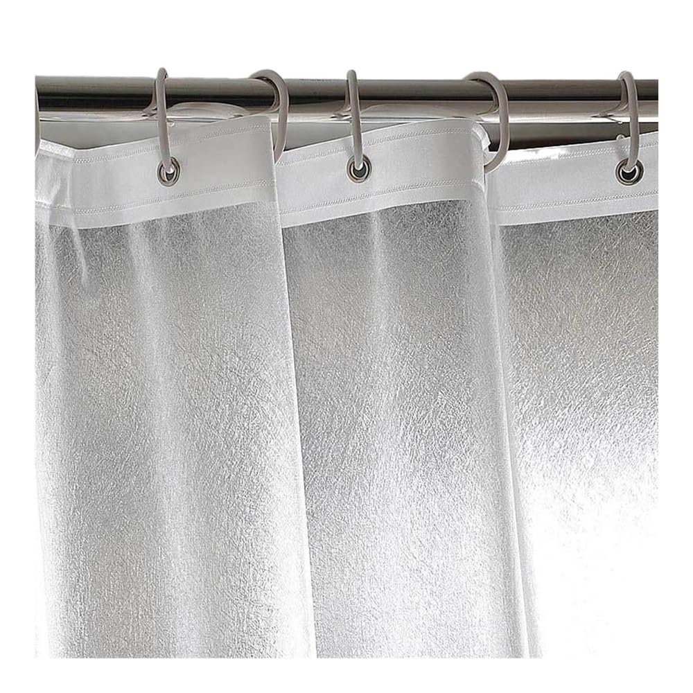 AIMANQI Grain Shower Curtain Translucent Lining Bathtub Bathing Cover Bathroom Bath Curtains Liner Home Decor(W120xH180cm)