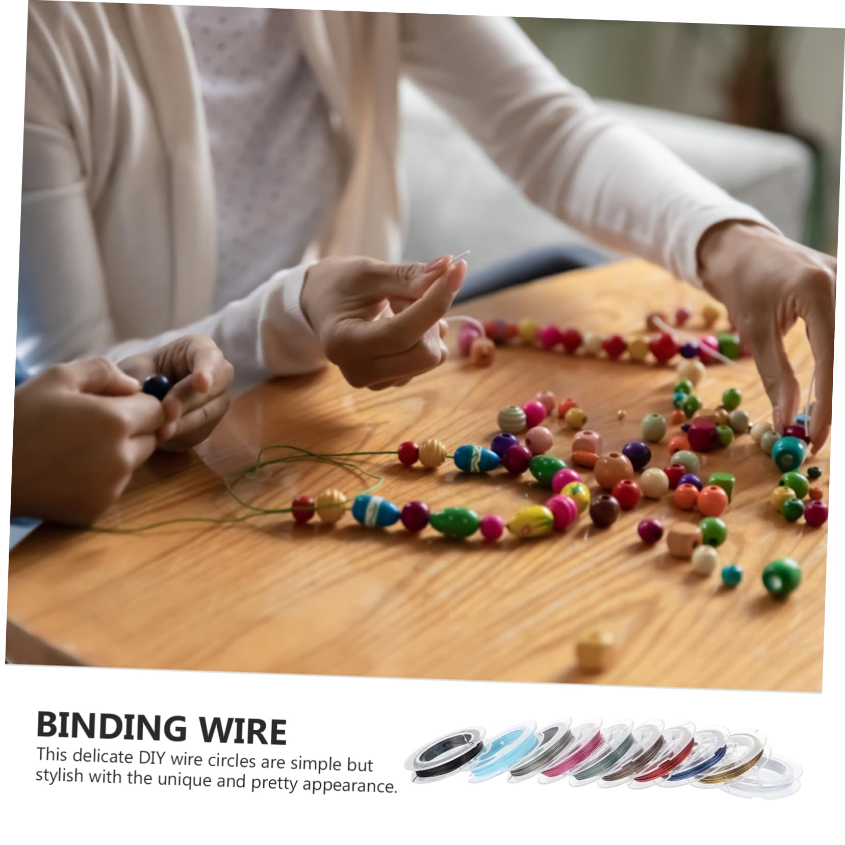 LALAFINA 30rotoli Filo Acciaio Per Bigiotteria Per Materiale Resistente Per Creazioni Di Bracciali e Gioielli Accessori Craft Di Alta Qualità
