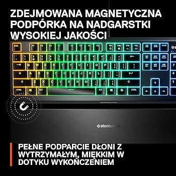 SteelSeries Apex 3 Gamingowa klawiatura RGB - 10 stref