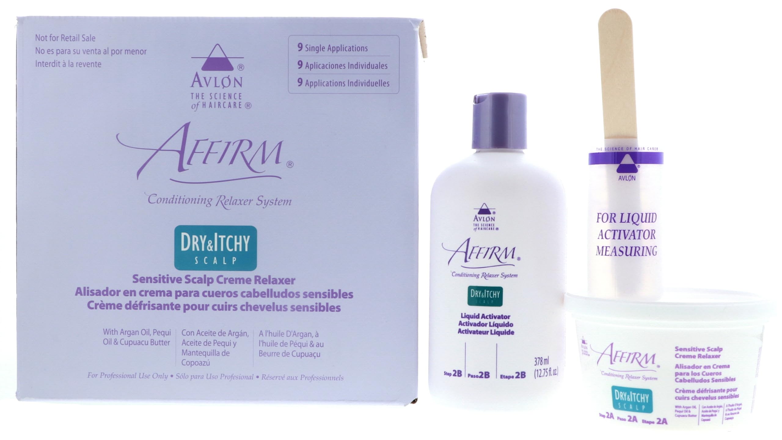 AvlonAffirm Dry and Itchy Scalp Sensitive Scalp Formula Relaxer 9 Pack