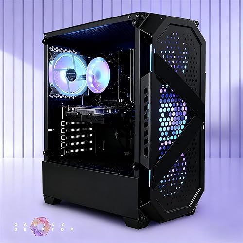 Miniatura 10 de STGAubron PC de escritorio para juegos, AMD Radeon RX 550 4G GDDR5, Intel Core I5 3.3Ghz hasta 3.7Ghz, 16G Ram, 512G SSD, WiFi, BT 5.0, ventilador