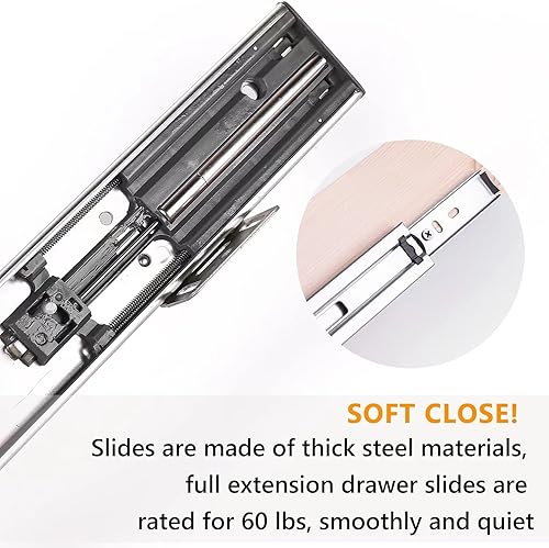 Miniatura 4 de Mulush Cajón extraíble para gabinete, 29 pulgadas de ancho x 21 pulgadas de profundidad, organizador de almacenamiento de cajones de madera