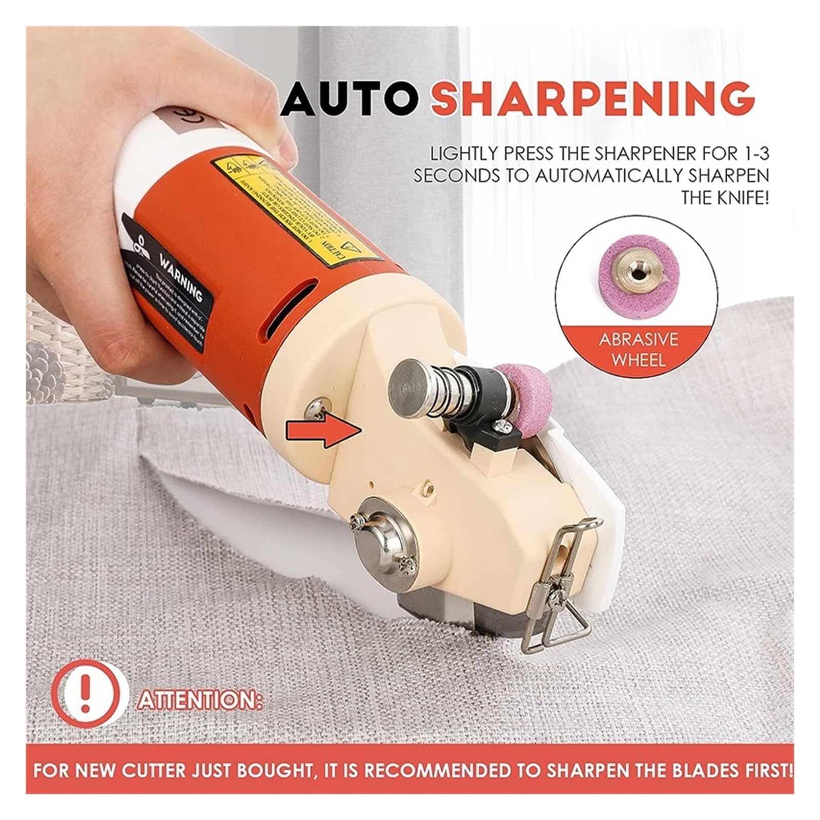 Obrotowa maszyna do cięcia, Elektryczne nożyczki okrągłe Obrotowa maszyna do cięcia tkanin Akumulatorowe mocne narzędzie filcu ze skóry dywanowej