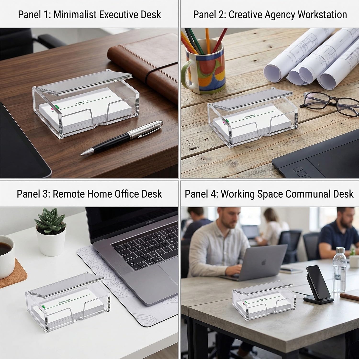panku Card Holder Display Stand For Office Desk 3