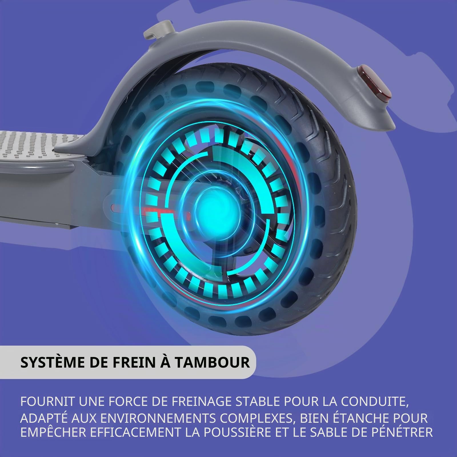 Trottinette Électrique pour Adultes avec Batterie Li-ION 7.5 Ah, Contrôle Via APP et Affichage LED, Capacité de Charge Max 120 kg, Autonomie 15-25 km, E-Scooter Robuste et Performant