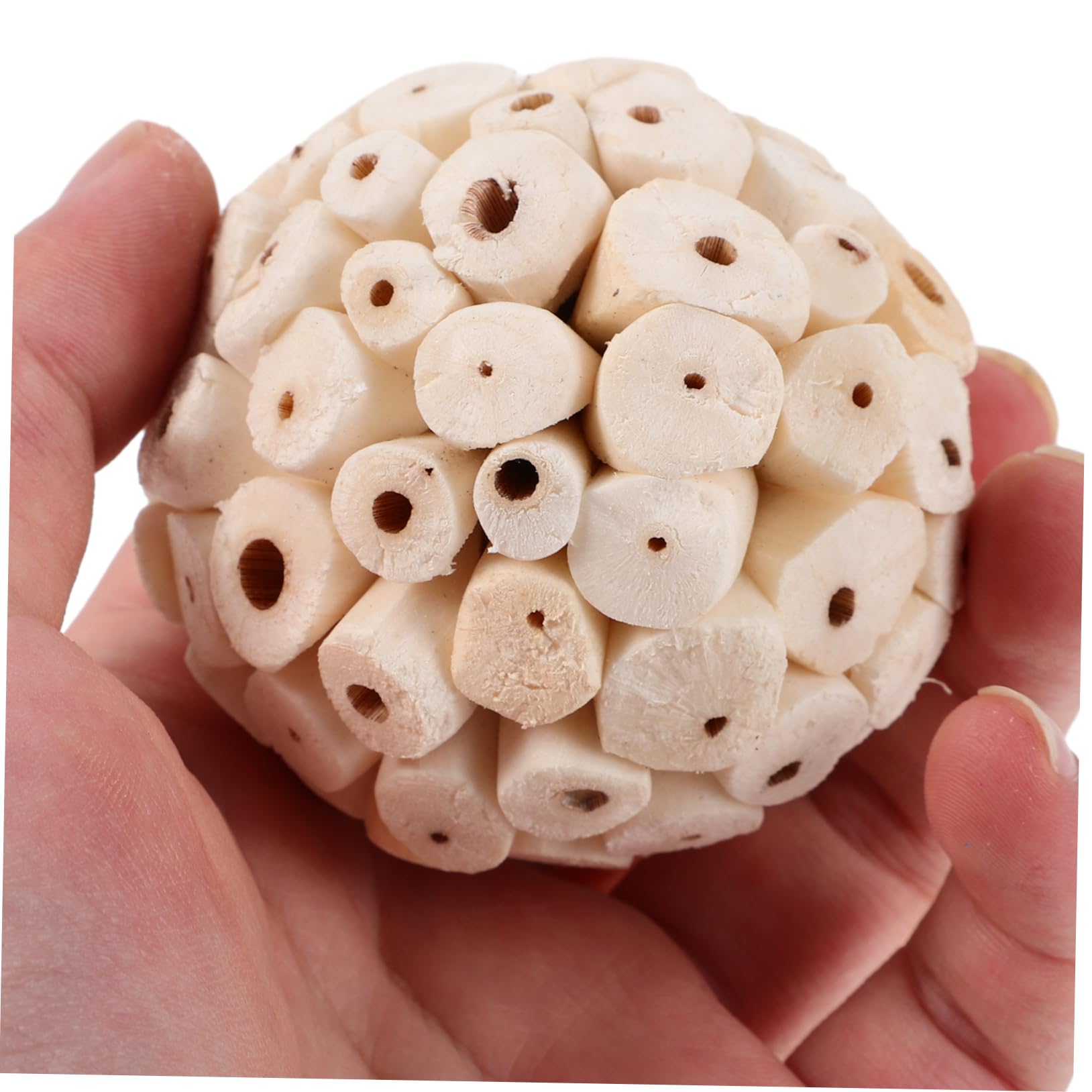 BESPORTBLE 30pezzi Giocattoli Masticabili Per Uccelli e Piccoli Animali Palline Da Foraggiamento Naturali Per Pappagalli Cavia Conigli e Ricci Giochi Per Masticare Sicuri e Divertenti