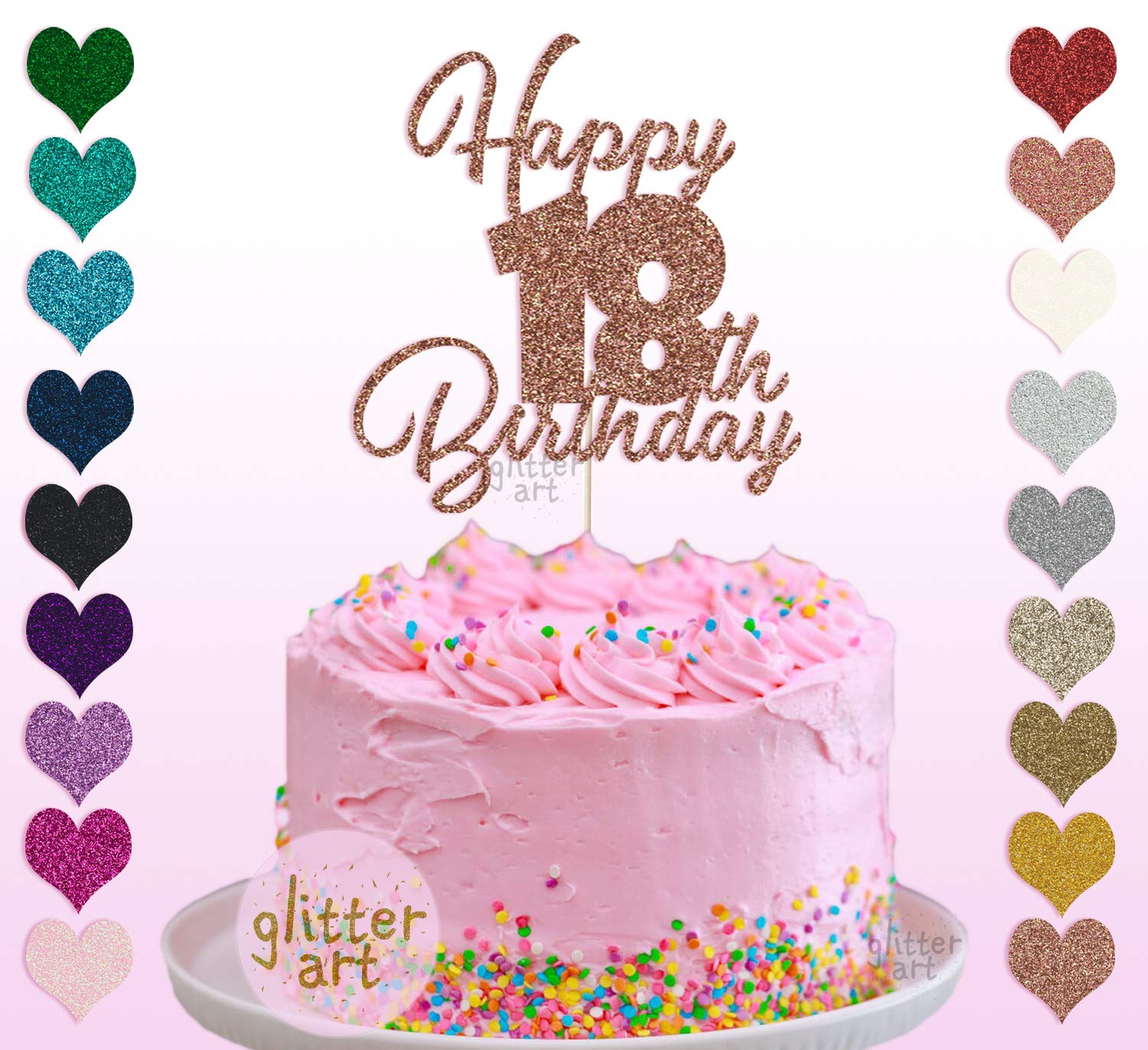 Buy Personalised Custom Happy 18th Birthday Party Cake Topper Name Any buy-personalised-custom-happy-18th-birthday-party-cake-topper-name-any