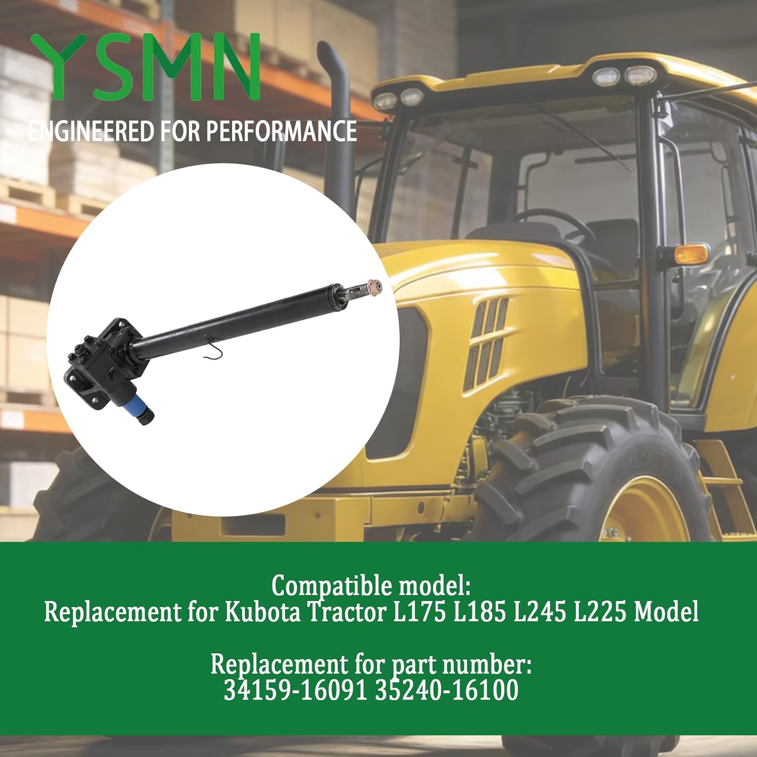 Steering Box Assy Replacement for Kubota Tractor L175 L185 L245 L225 34159-16091 35240-16100