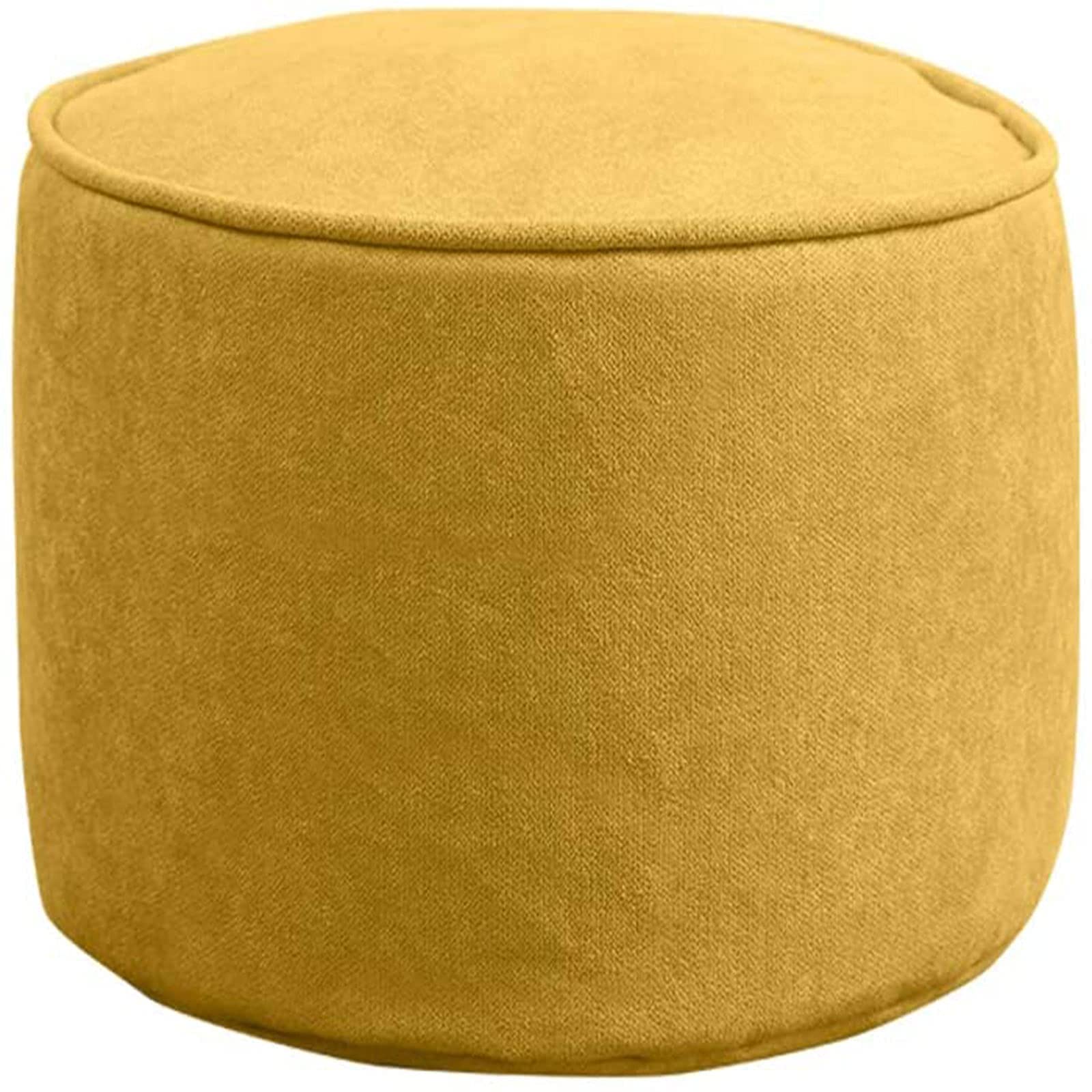 Pouf rond respirant et lavable LUNEZY repose-pieds salon