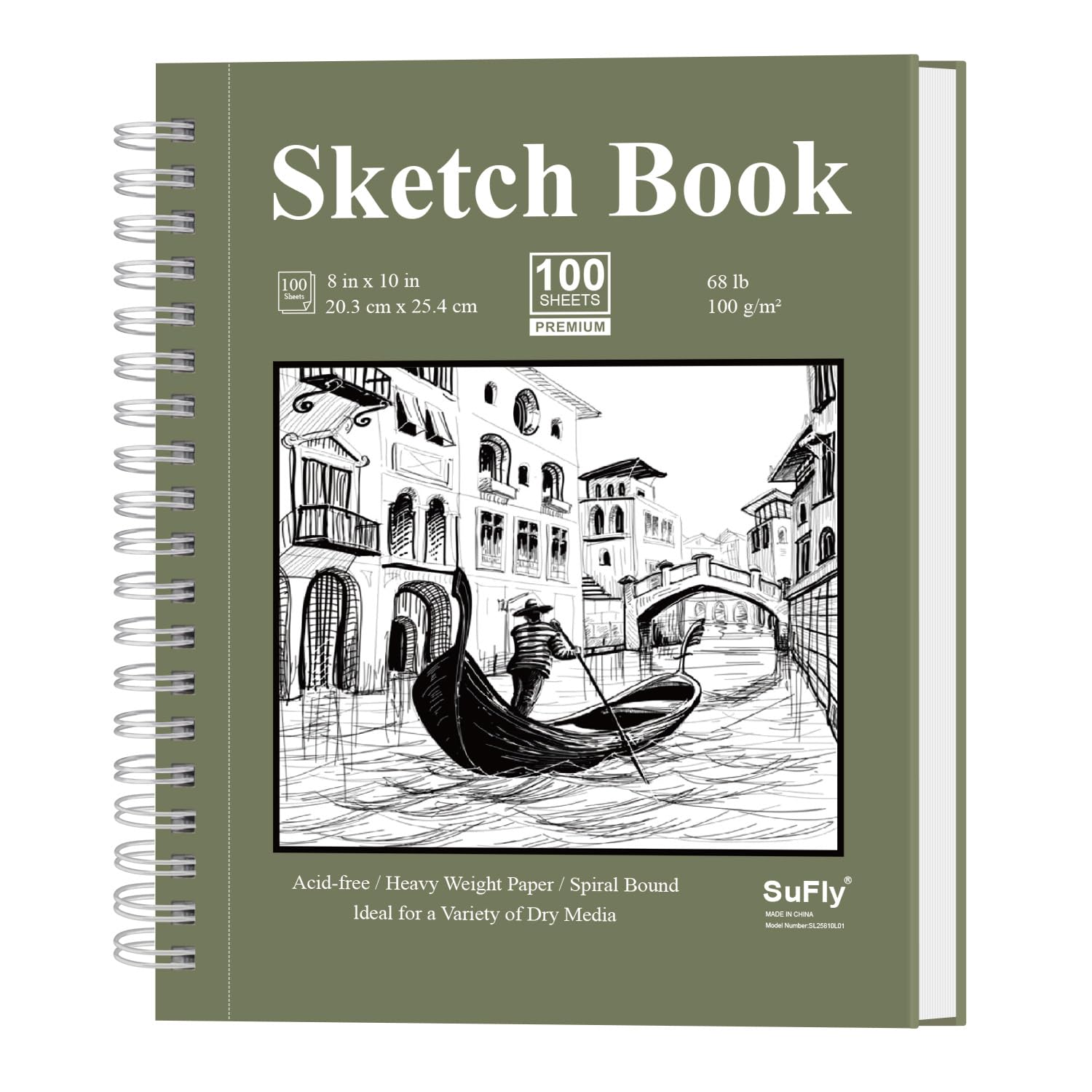 SuFly Sketchbook - 100 Sheets for Artists -20