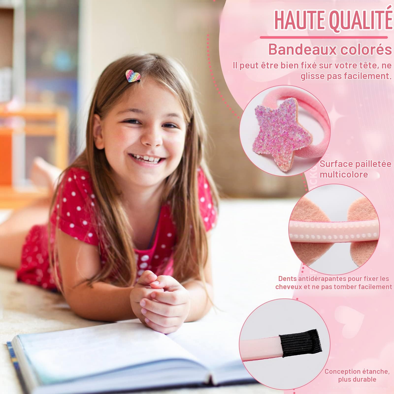 Kit de fabrication de bandeaux en fil pour filles – Accessoires de cheveux mignons pour filles – Cadeaux Kit de fabrication de bandeaux en fil pour filles – Accessoires de cheveux mignons pour filles – Cadeaux