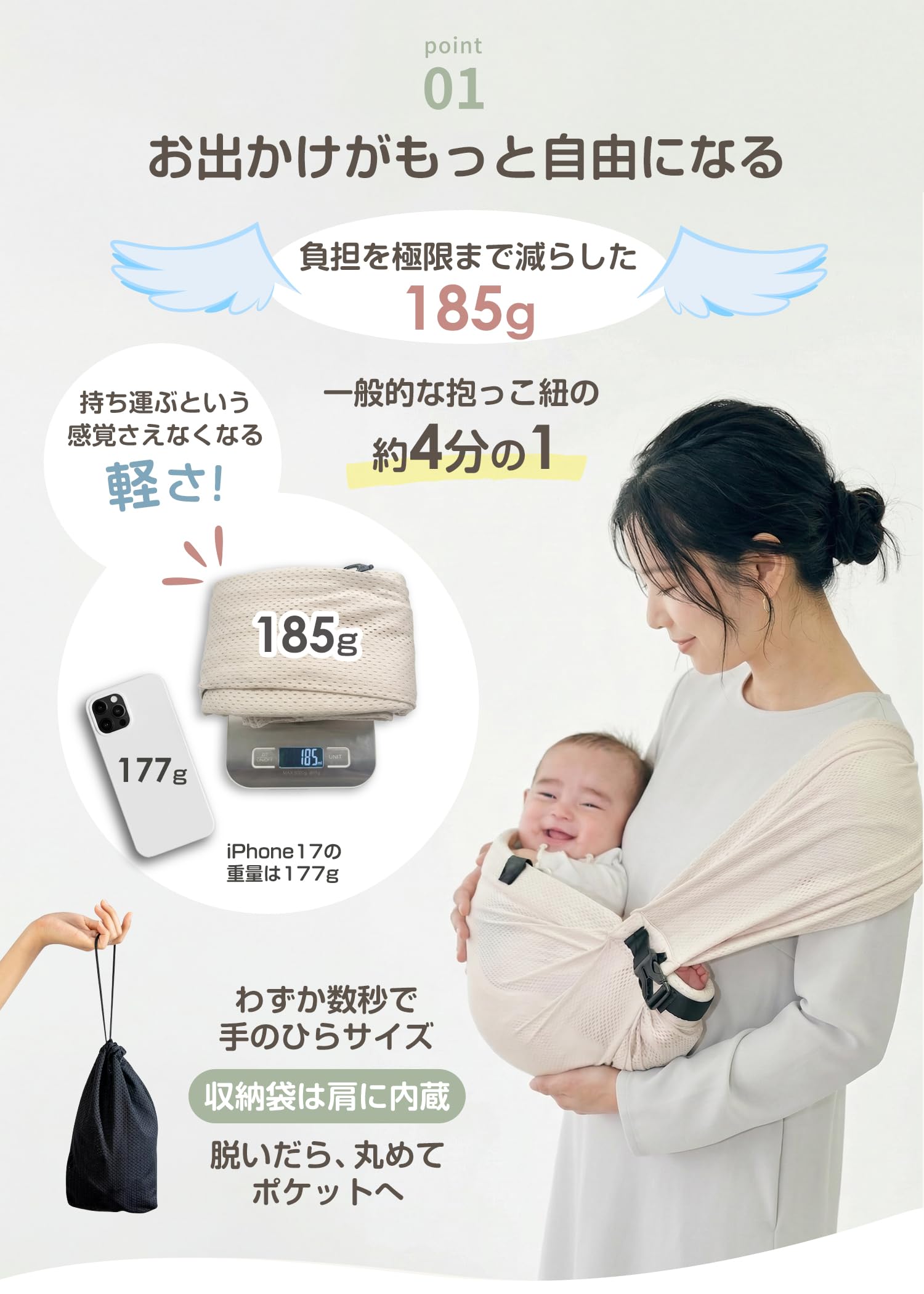 Amazon.co.jp: LINXAS ベビースリング メッシュ 新生児 抱っこひも
