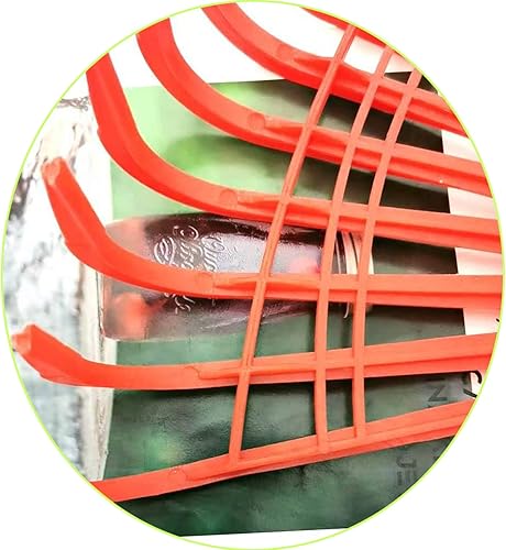 Miniatura 7 de Markeny Paquete de 2 rastrillos de repuesto para hojas de jardín, 12 púas de plástico, limpieza rápida de césped y patio, rojo