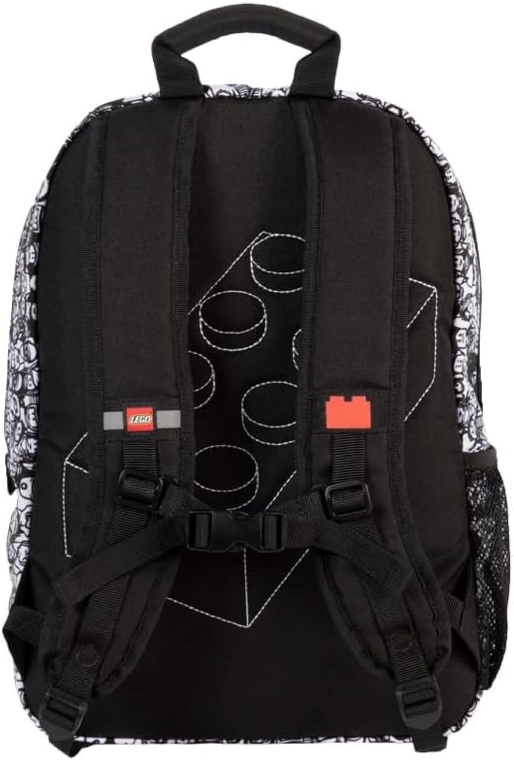 LEGO Iconic Prints Kids School Backpack Bookbag, for Travel, On-the-Go, Back to School, Boys and Girls, with Adjustable Padded Straps and Fun patterns, Crowd Color Me - Image 5