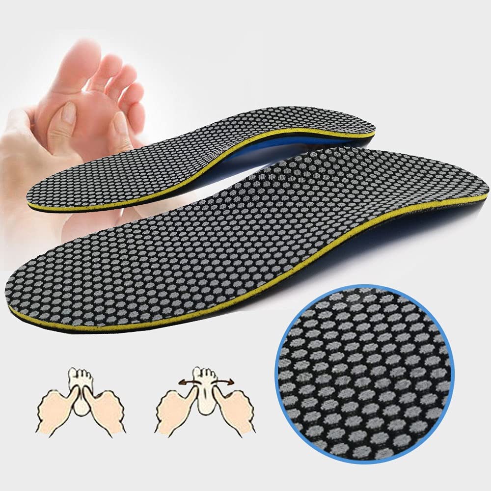 Eva Bambini Bambini Piedi Flat Feet Correzione Supporto Solette Pastiglie Correzione Correzione Piedi di Sanità Cura Inserisci Scarpe Sport Scarpe Pad Strumento(S EU 35-40)