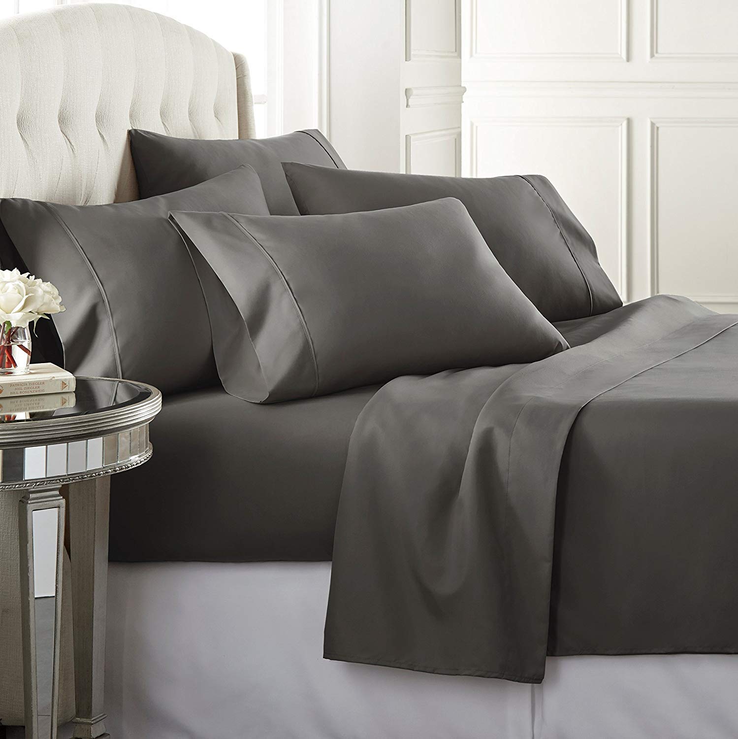 Jupe De Lit King Size Wamsutta - 15" De Drop - Motif Plaid Multicolore - 50% Coton/50% Poly - Neuve Avec étiquettes