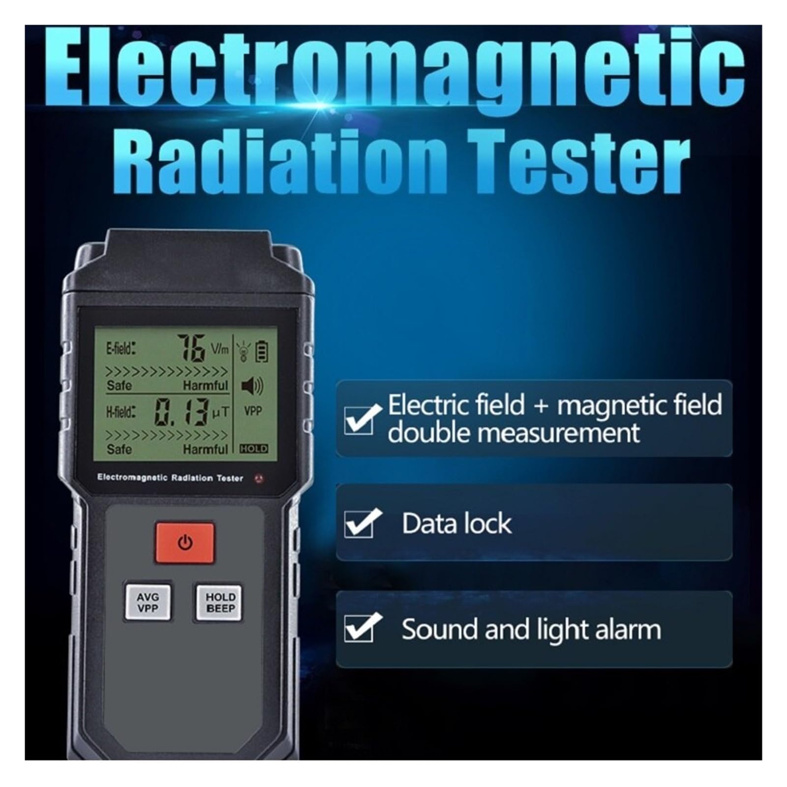 ET825 ręczny cyfrowy Tester promieniowania elektromagnetycznego elektryczny miernik pola magnetycznego EMF do domowego telefonu komórkowego elektroniczny Dla domu