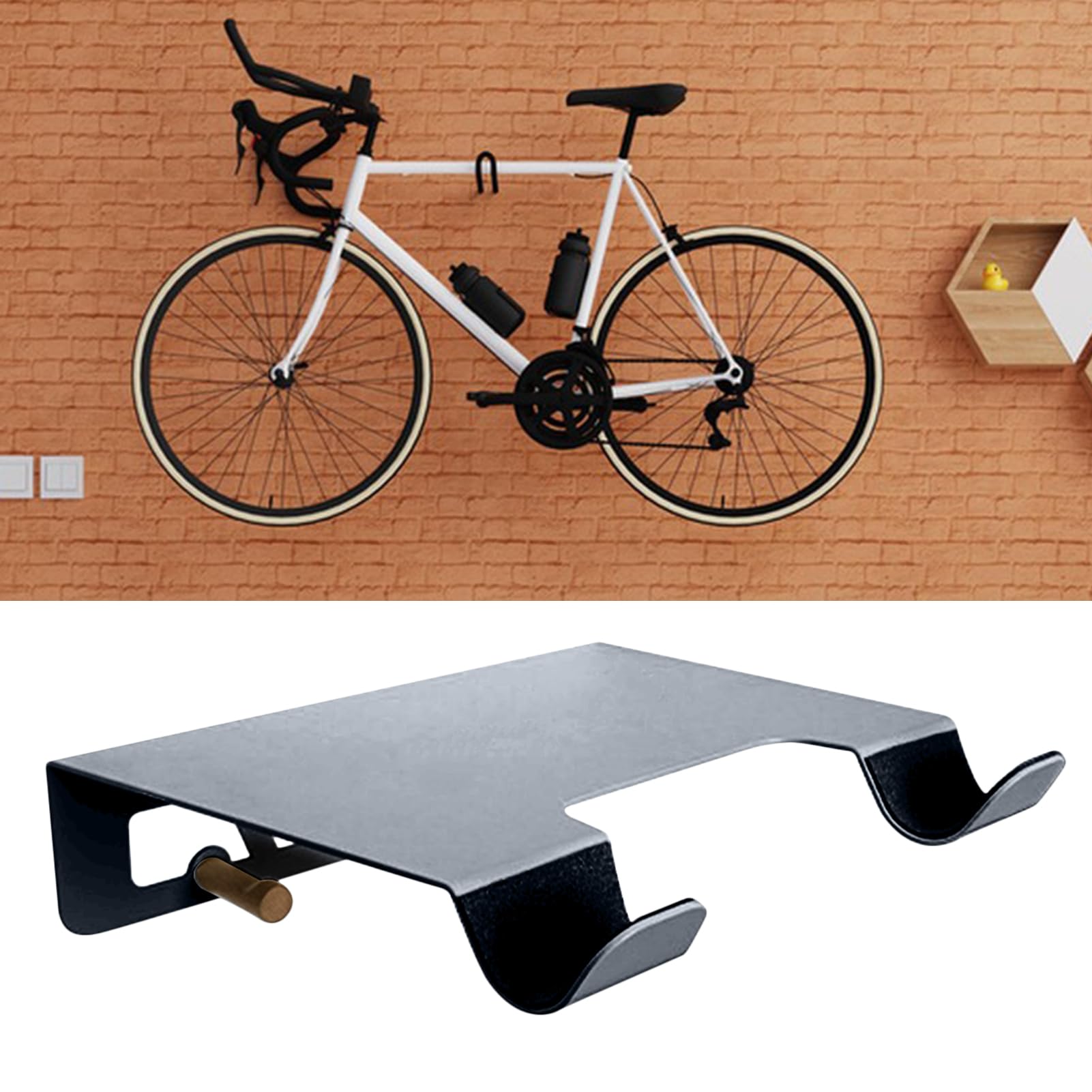 Colgador De Pared Para Bicicleta Soporte Organizador Vertical Con Ahorro De | Almacenamiento Bicis Garaje Resistente Organizador Compatible Con Techo Soporte Vertical De Pared Re