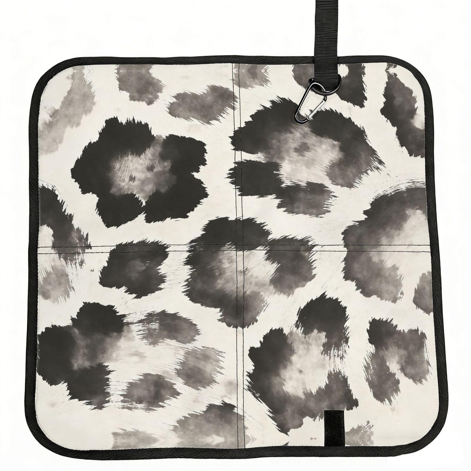 DUYIOKH Ink Leopard Print Print Foldable Portable Seat Cushion for World Cup Games, Camping and Outdoor Activities