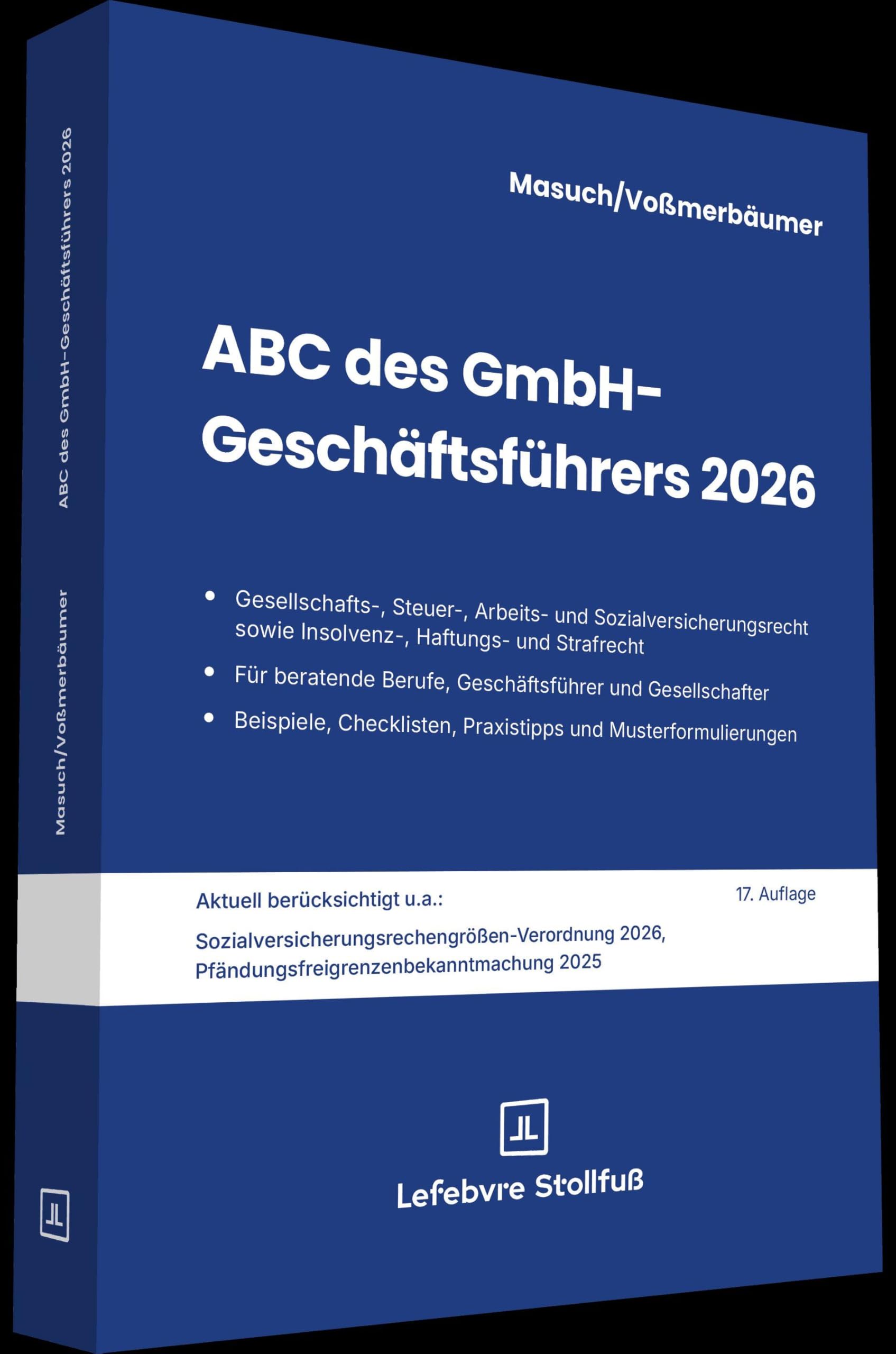 ABC des GmbH-Geschäftsführers 2026: 17. Auflage (Stollfuss-Ratgeber)
