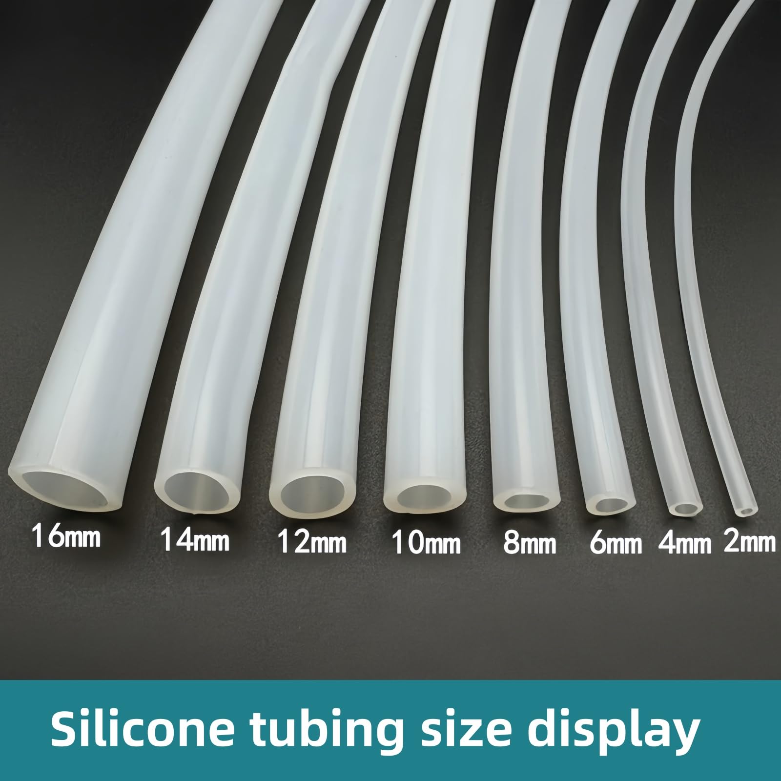 Tubo in Silicone Trasparente Flessibile Resistente alle Alte Temperature ID 6mm x OD 10mm per Trasferimento Acqua Linea d'Aria Pompa per Acquario Idroponica e Fai da Te,10m
