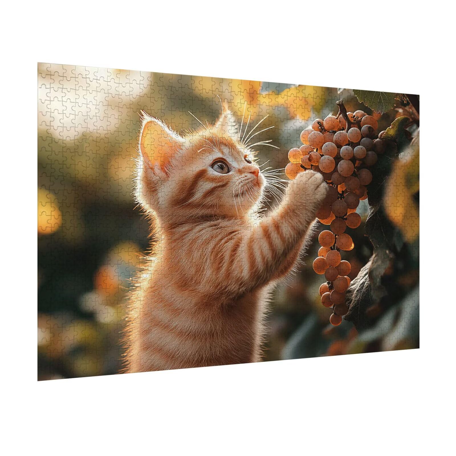 Puzzle 1000 Pièces Adultes Chats Jeu D'Intelligence, n-509