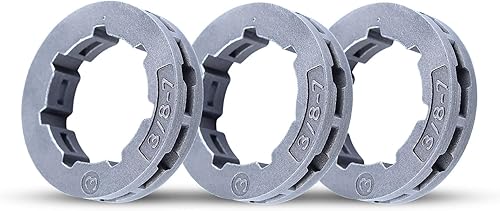 Miniatura 7 de Llanta de piñón 38 7T de 0.866 in para Husqvarna 357 359 362 365 371 372 380 385XP 390XP, llanta de piñón (38 pulgadas 7T estándar 7 espiral)