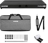 Vista 18 de Ghost Fire - Soporte para pedales para guitarra, de aleación de aluminio, soporte para pedales de efectos para guitarra, con bolsa de transporte