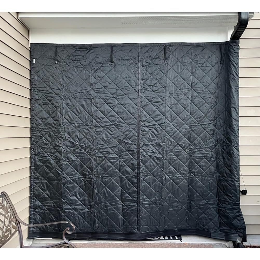Rideau à isolation thermique pour porte de garage magnétique coupe-froid été hiver