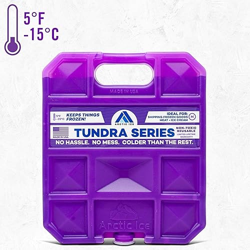 Miniatura 2 de Arctic Ice Tundra Series Pack de hielo reutilizable de larga duración para enfriadores, cajas de almuerzo, camping, pesca y más (paquete de 2)