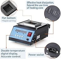 Vista 4 de Olla de soldadura de titanio sin plomo para soldar doble capacidad de visualización digital 5.1 lbs 500W 30~1,112.0 °F