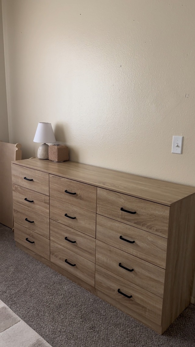 Amazon.com: HUAHUU 60 Inch 12 Drawer Dresser for Bedroom, Long Mid Century  Modern Dressers, Wood Vintage Chests of Drawers TV Stand up to 65