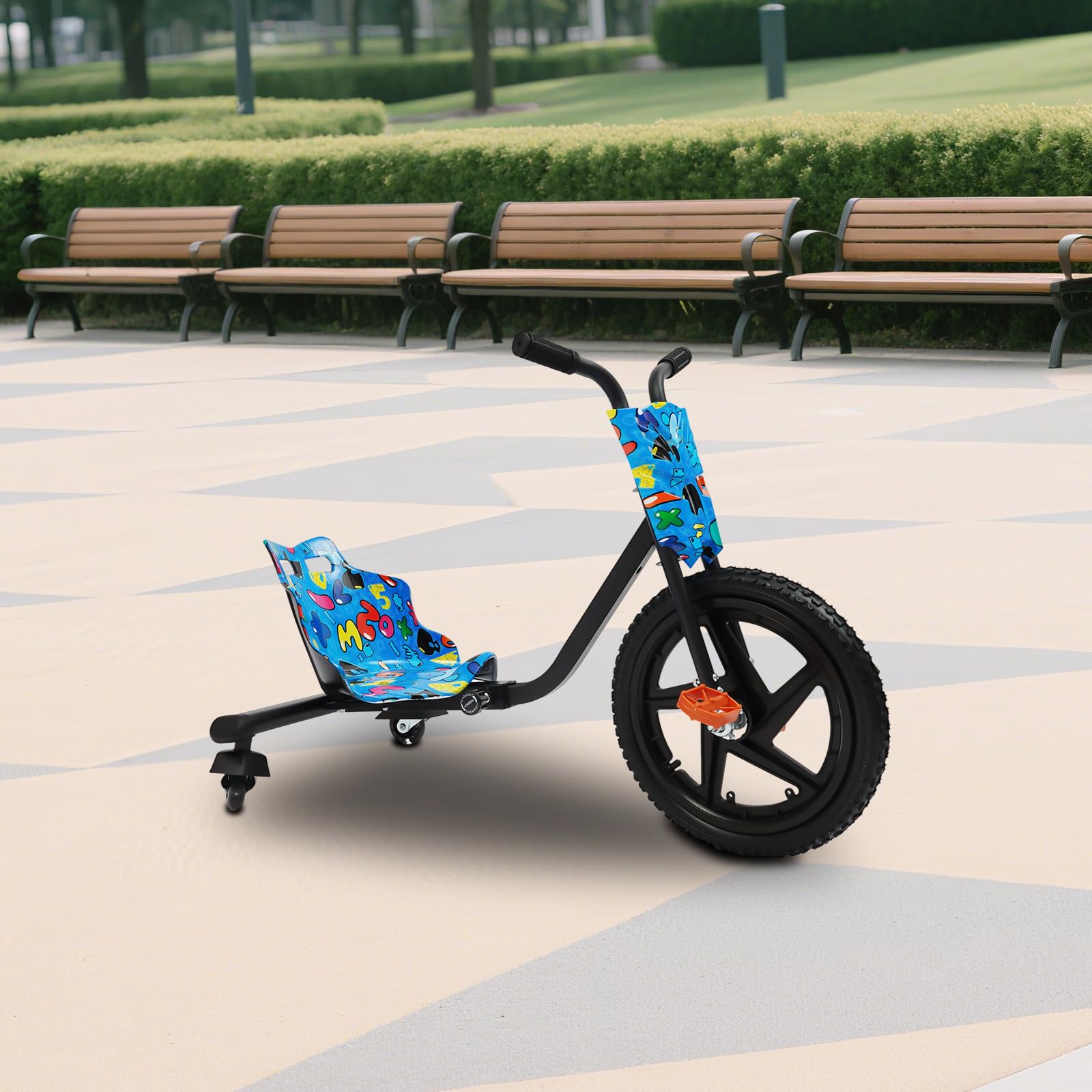 Drift Trike - Patinete para niños (80 kg, 4 posiciones, 360°)