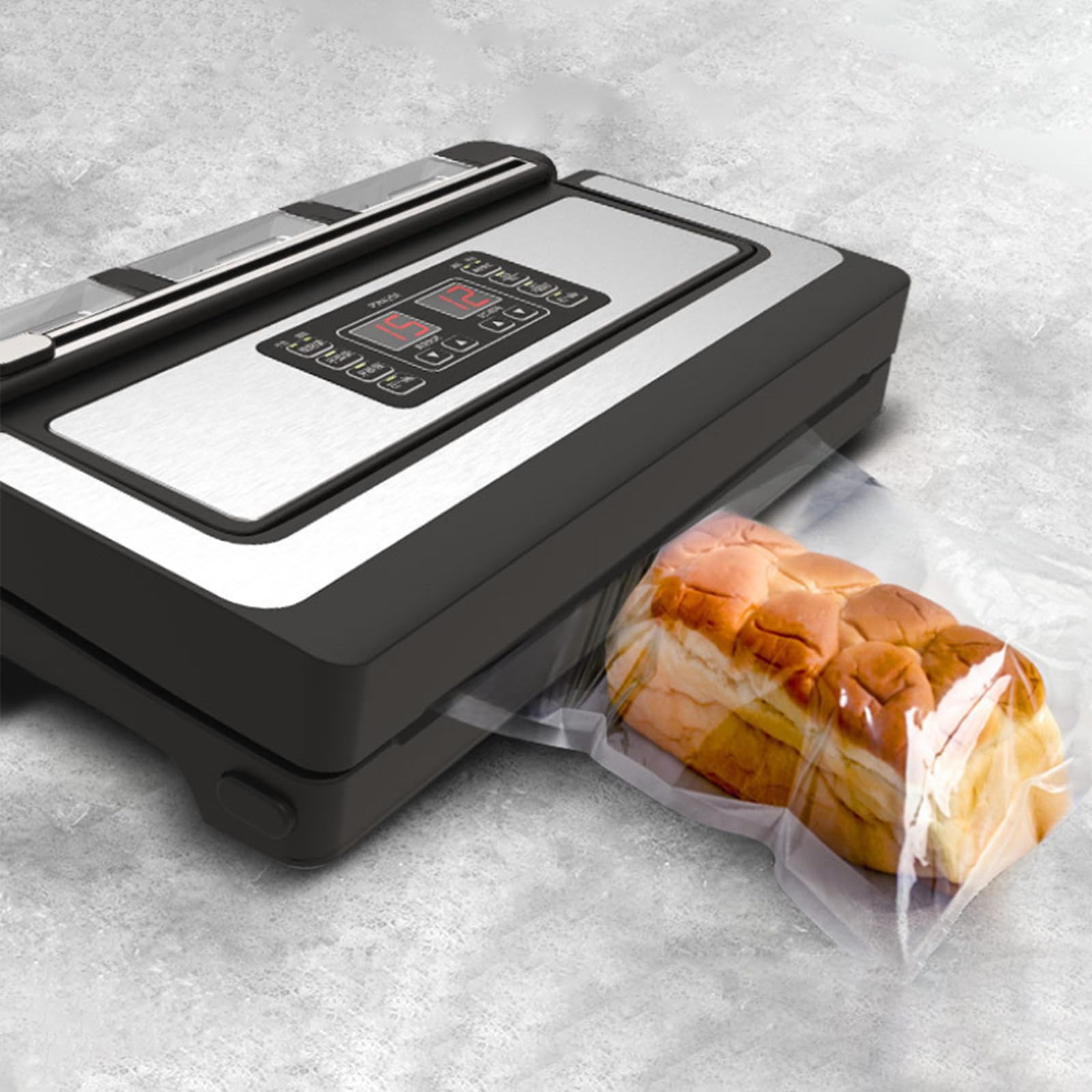 Embasadoras Vacio Alimentos Envasadora al Vacio Domestica Sellador Automático Alambre 6mm 3 Bombas para Carne Aceitosa Restaurante Sopa 110V