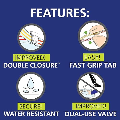 Miniatura 6 de Hefty Shrink-Pak Bolsas de almacenamiento al vacío  Bolsas de almacenamiento al vacío ahorradoras de espacio para almacenamiento debajo de la cama,