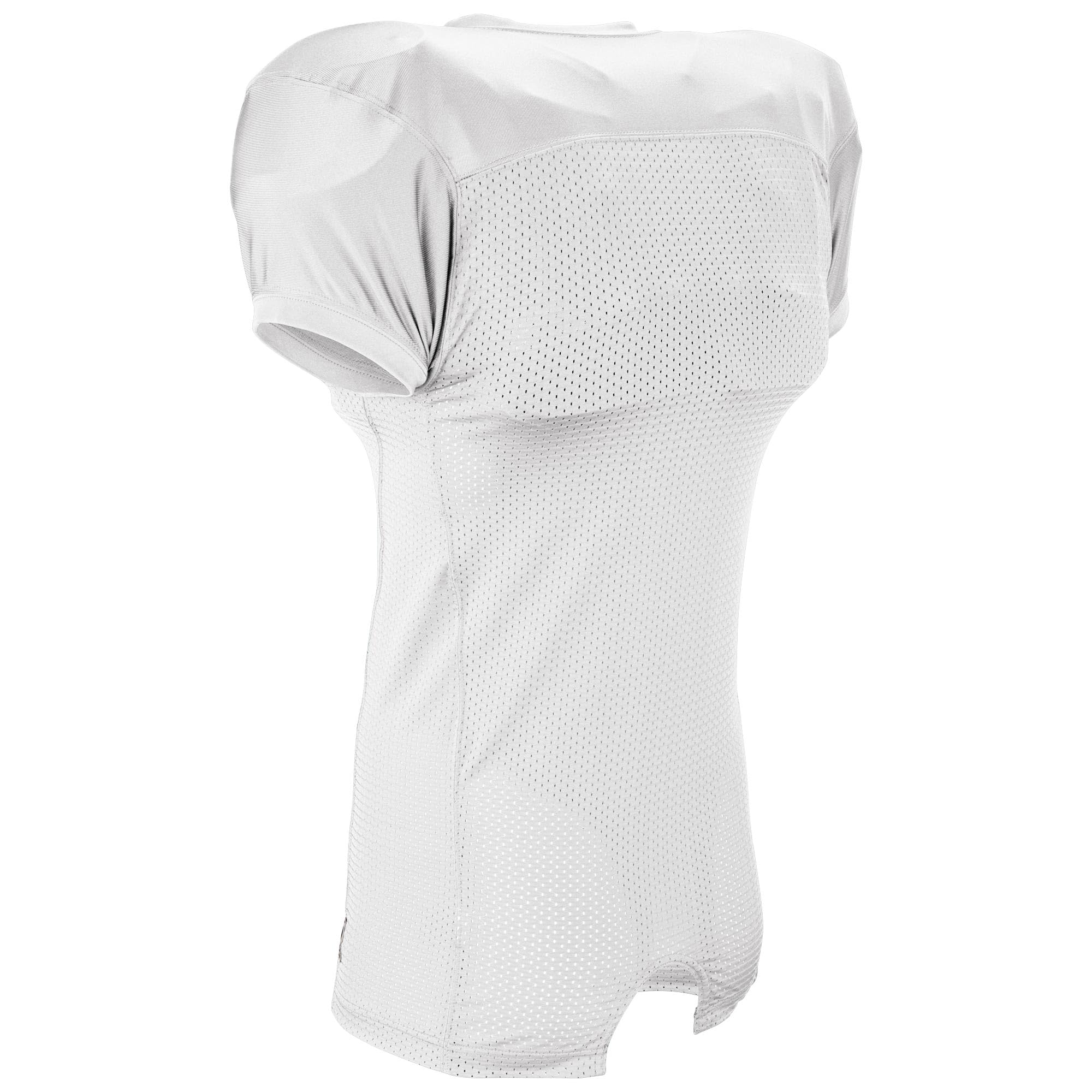 Champro Boys' Red Dog Collegiate-Style Fit Football Jersey, White, Youth Small