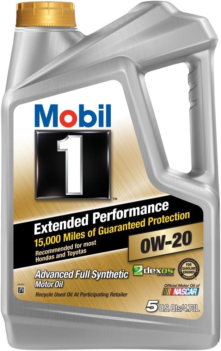 Mobil 1 (120903) Extended Performance 0W-20 Motor Oil - 5 Quart (pack of 2)