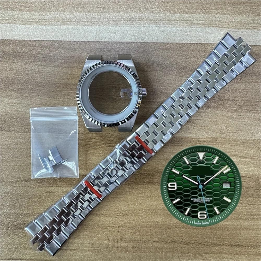 TOP 39,5 mm Land-Dweller-Uhrengehäuse mit Armband und 33,8 mm Zifferblatt