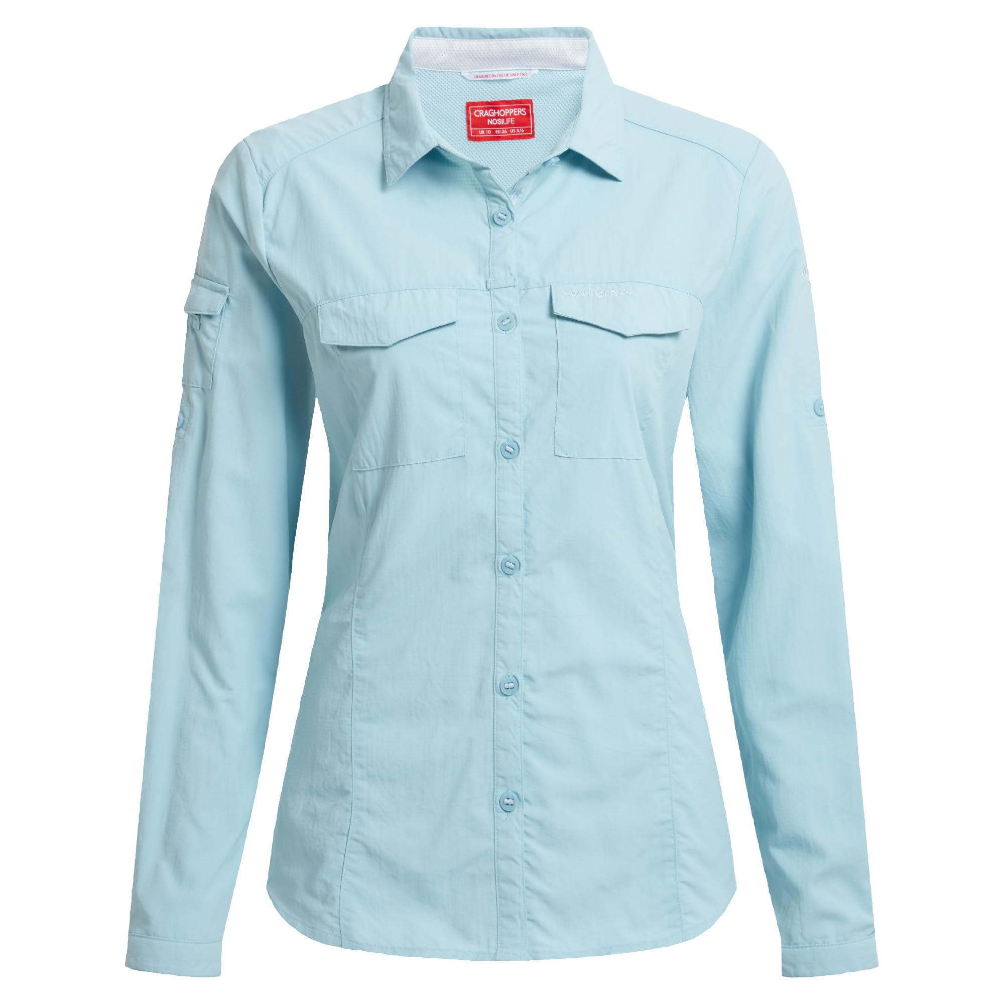 Craghoppers Sky Blue Nosilife Ladies Adventure Iii Shirt (Cws534) Size 40