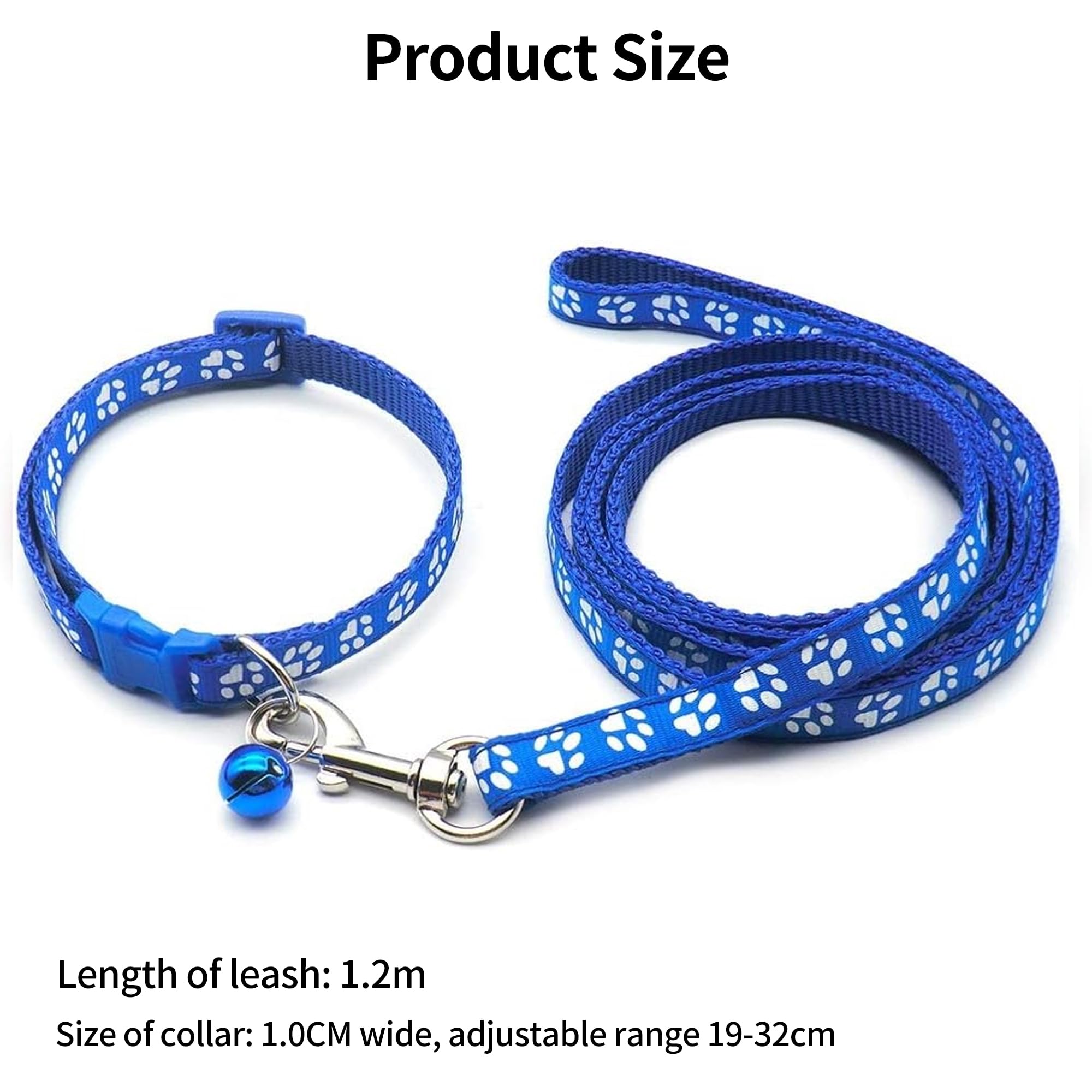 Foyscr Puppy Collar Set including Leash, Dog Collar and Leash, Adjustable Dog Collar, Soft Nylon Pet Collar for Puppy Cat - Image 2