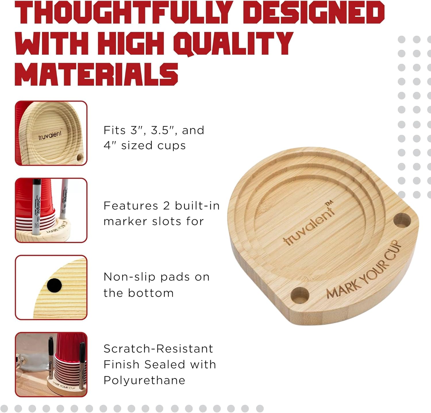 Best Party Essential - Party Cup Holder for 3-4